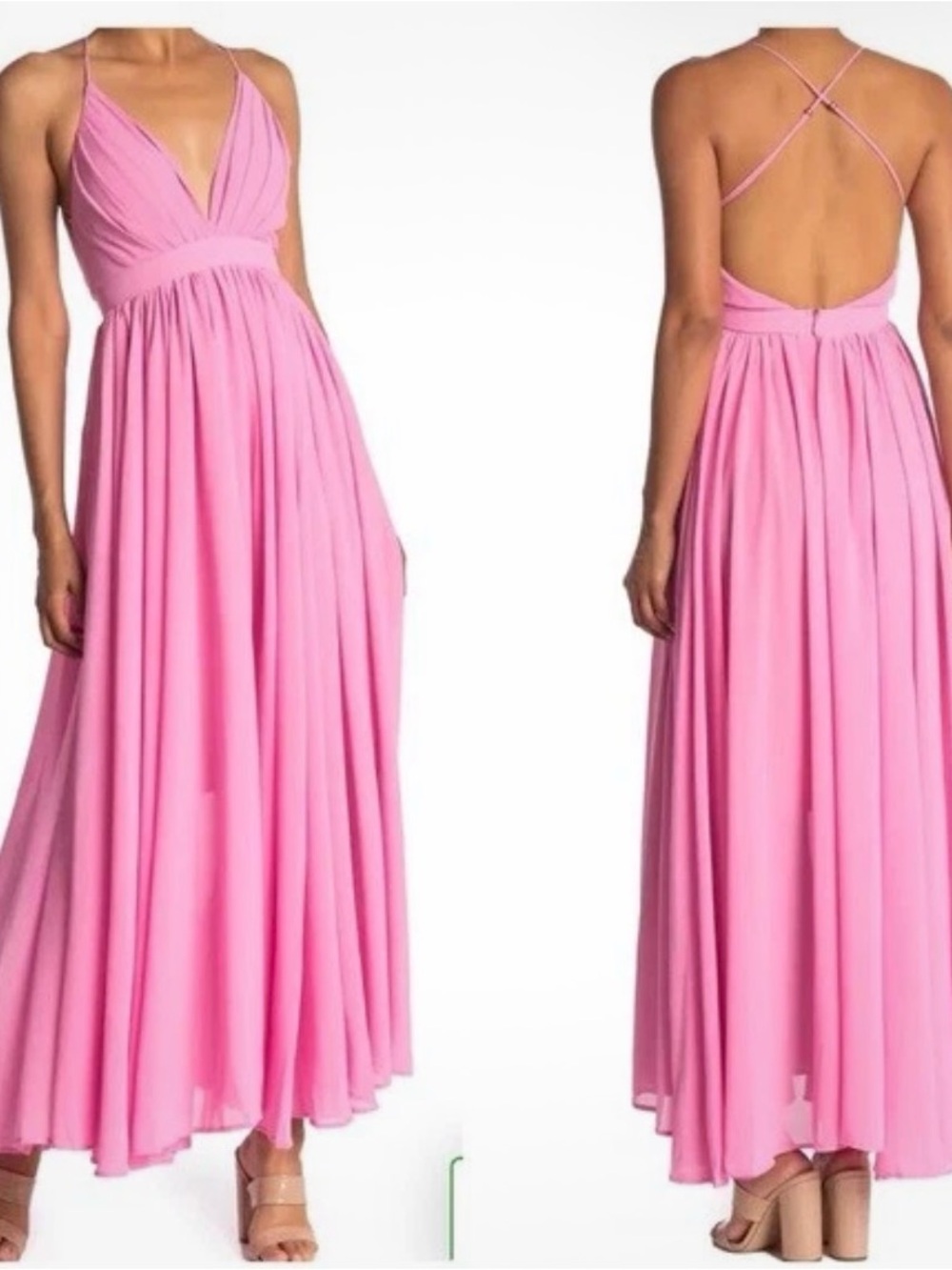 Meghan LA Hot Pink Maxi Dress